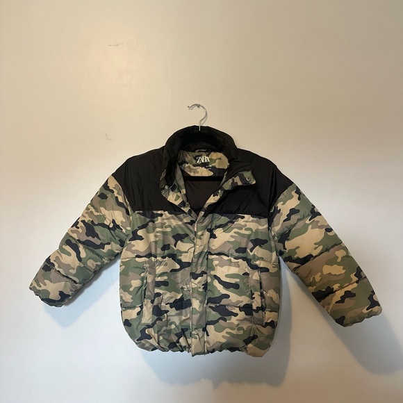Zara Camo Puffer Jacket - Boys - Picture 2 of 6